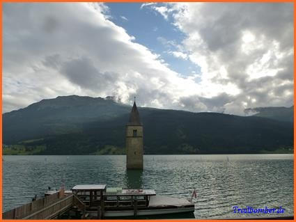 Kirchturm im Rechensee